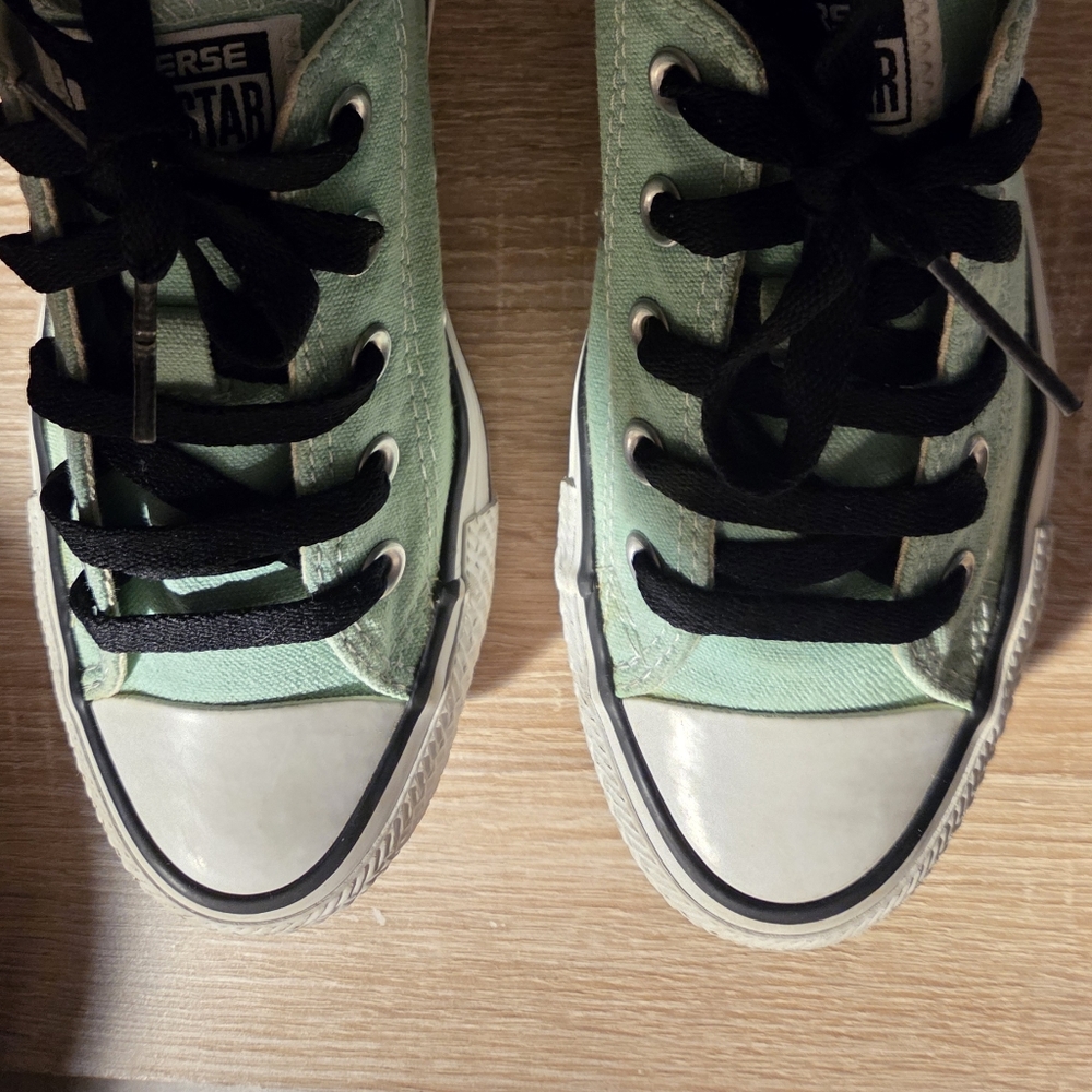 Converse Kids Mint Green Sneakers
